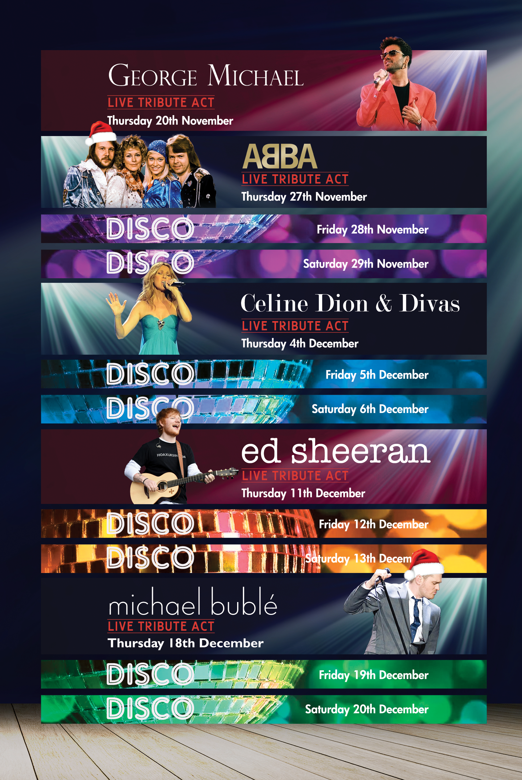BC Party Night acts BC Party Night acts